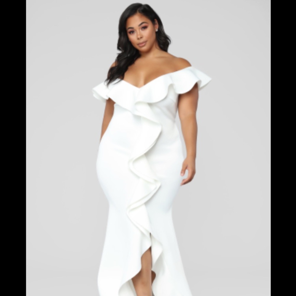 Fashion Nova Captivate The Night Ruffle Gown